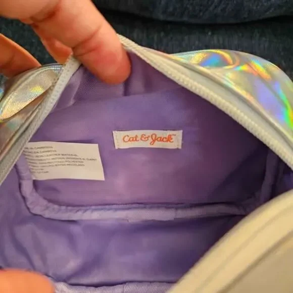 Cat & Jack Unicorn Fanny Pack Glitter Clear Crossbody NWT - Picture 5 of 8